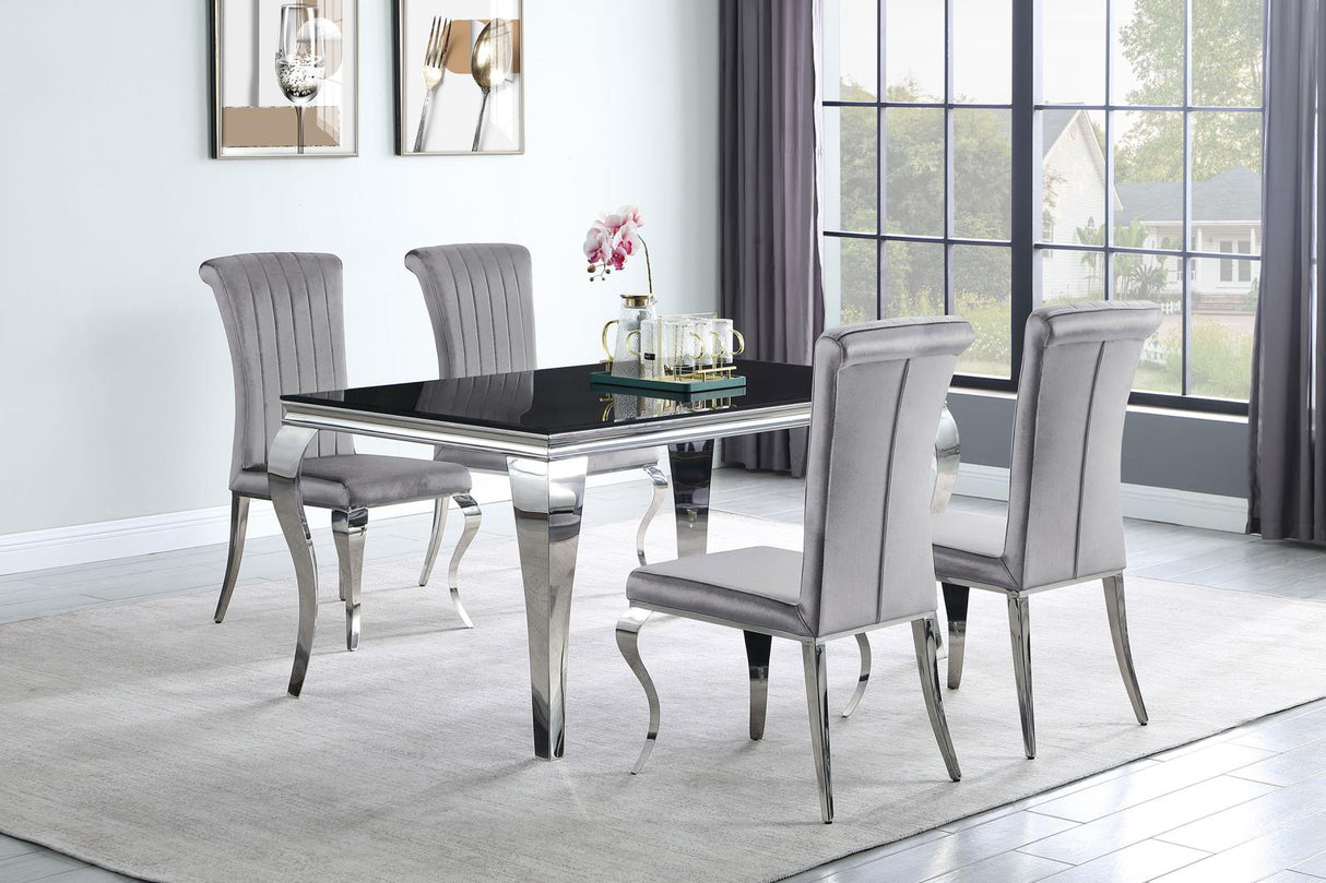 Ellie Mirror Round Dining Room Set