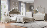 Ever Champagne Upholstered Panel Bedroom Set