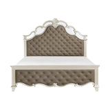 Ever Champagne Upholstered Panel Bedroom Set