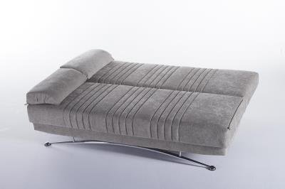 Fantasy 3 Seat Sleeper (Valencia Grey Plain Fabric) 1 Piece