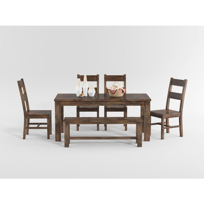 Jerrick Burnished Brown Dining Bench