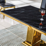 DT311GMB MARBLE DINING TABLE