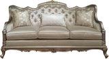 Fiorella Gold Faux Silk Living Room Set