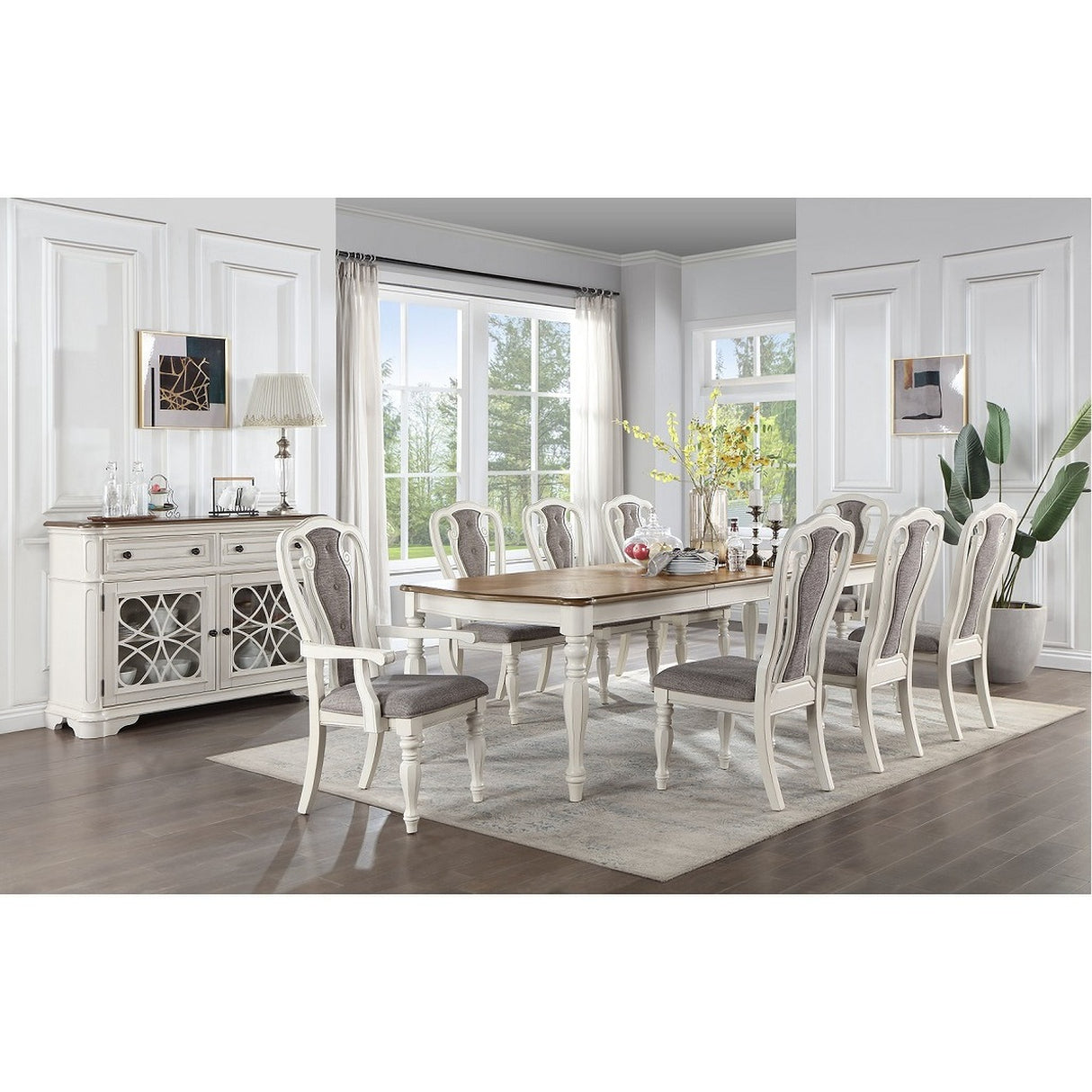 Florian Dining Room Set In Antique White