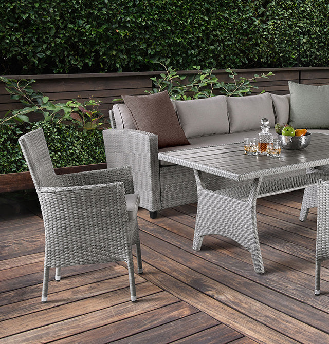 Kimara Black/Gray Patio Set