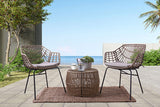 Zuberi Black/Natural Patio Set 3 Piece