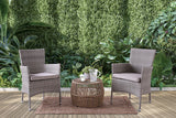 Zuberi Natural/Gray Patio Set 3 Piece