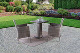 Niambi Natural/Gray Patio Set 3 Piece