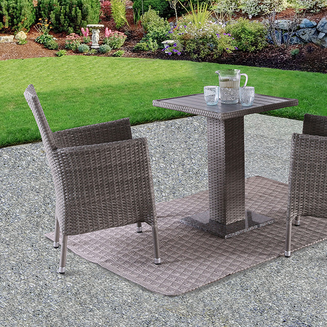 Niambi Natural/Gray Patio Set 3 Piece