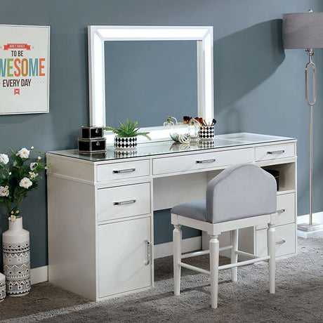 Vickie Luminous White Vanity