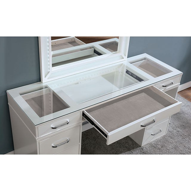 Vickie Luminous White Vanity