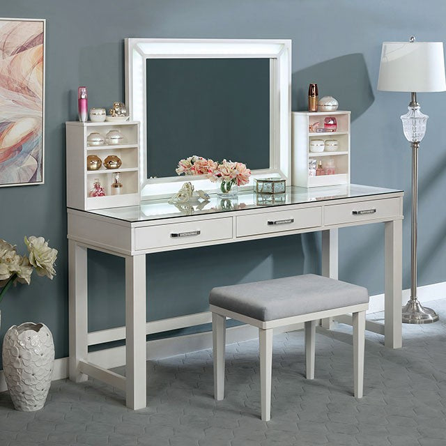 Stephanie Luminous White Vanity