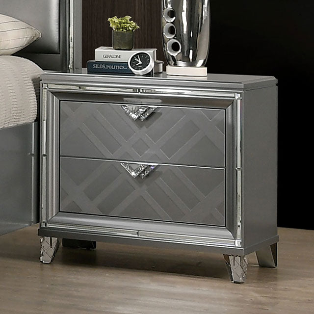 Emmeline Silver Night Stand