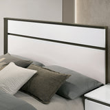 Birsfelden White/Metallic Gray Bed