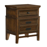 Frazier Brown Cherry Storage Platform Bedroom Set