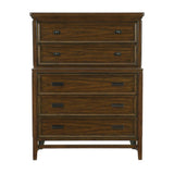 Frazier Brown Cherry Storage Platform Bedroom Set