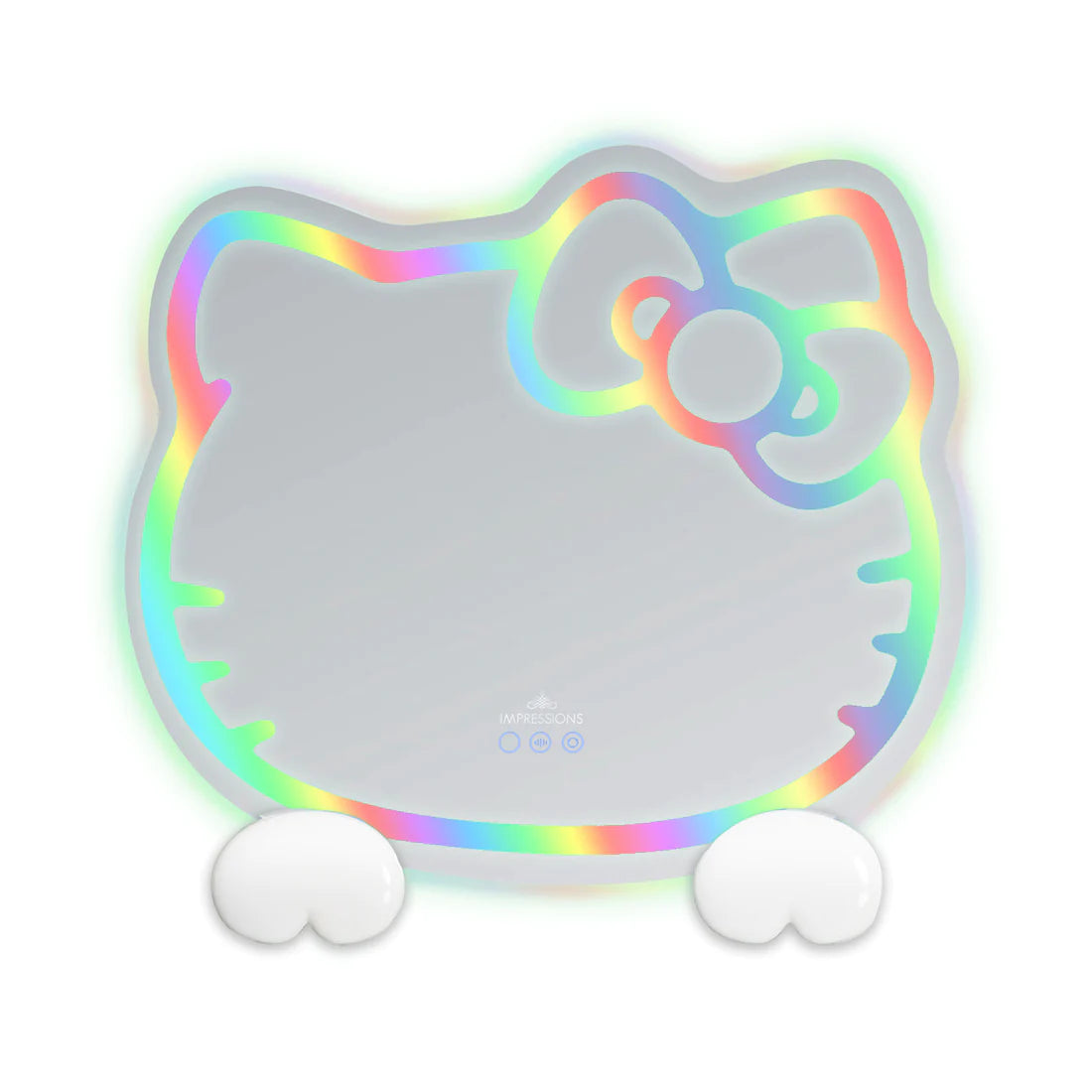 Hello Kitty ® RGB Wall Mirror 2.0 W/ Bluetooth Speakers and Specialty Base