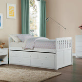 Galen White Youth Panel Storage Trundle Bedroom Set