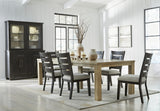 Galliden Extendable Dining Room Set In Light Brown