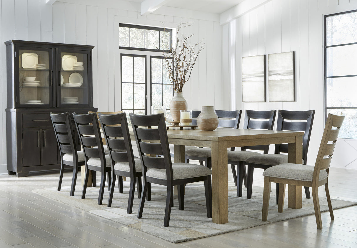 Galliden Extendable Dining Room Set In Light Brown