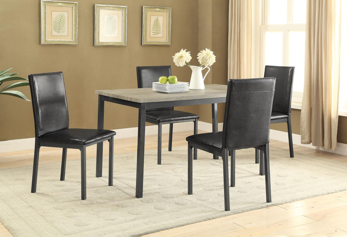 Garza Black Dining Room Set