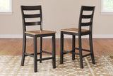 Gesthaven Counter Height Dining Room Set In Natural and Brown