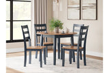 Gesthaven Dining Room Set In Natural and Blue