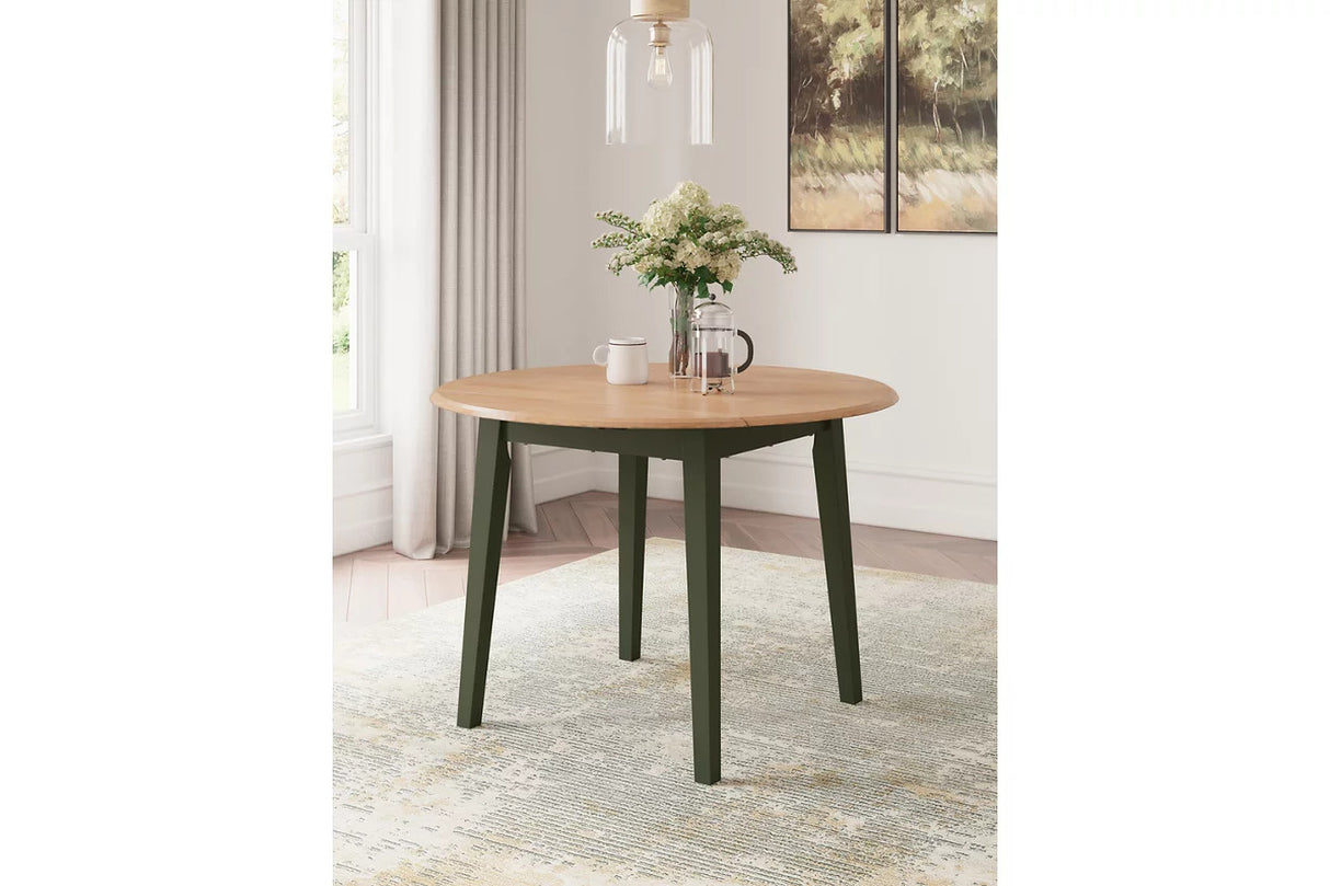 Gesthaven Dining Room Set In Natural and Green