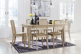 Gleanville Light Brown Rectangular Dining Room Set