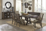 Gloversville Brown Extendable Dining Room Set