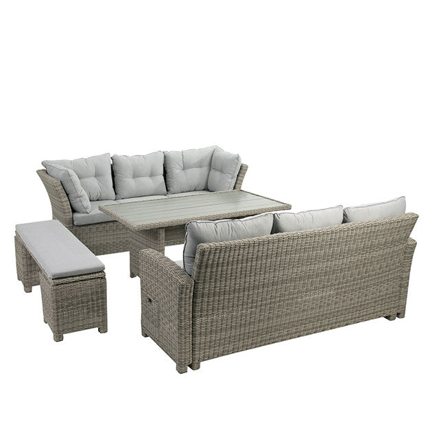 Malia Gray Patio Dining Table