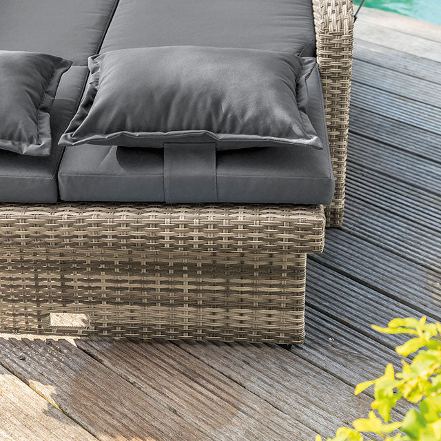 Bahia Tobago Brown/Dark Gray Chaise