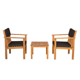 Noto Natural/Black Patio Set