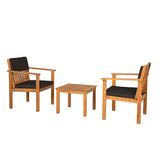 Noto Natural/Black Patio Set