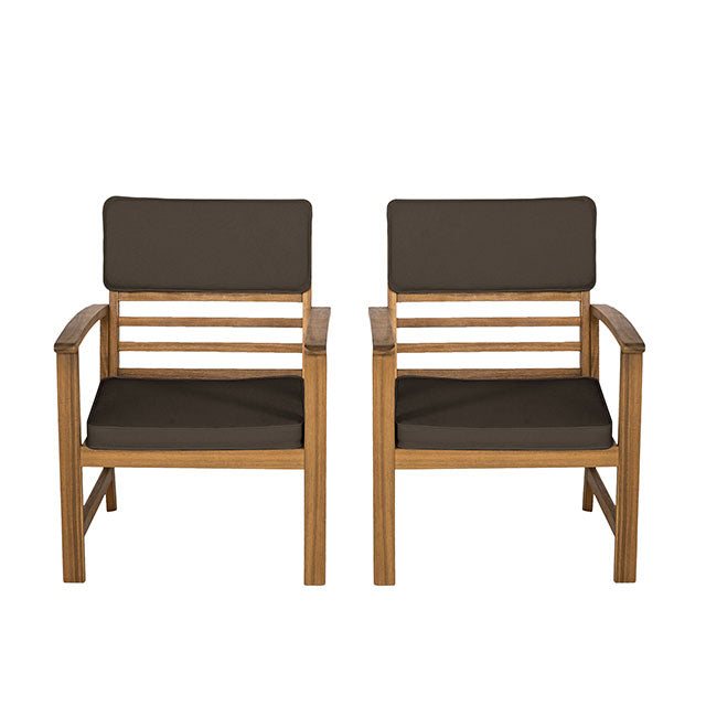 Hana Brown/Natural Patio Set