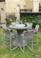 Cyprus Gray Bar Table Set