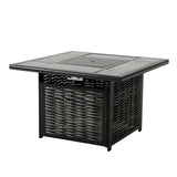 Segovia Black/Gray Fire Pit Table