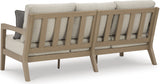 Hallow Creek Driftwood Outdoor Living Room Set