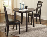 Hammis Round Drop Leaf Dining Room Set