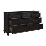 Herman Charcoal Brown Platform Bedroom Set with Footboard Storage