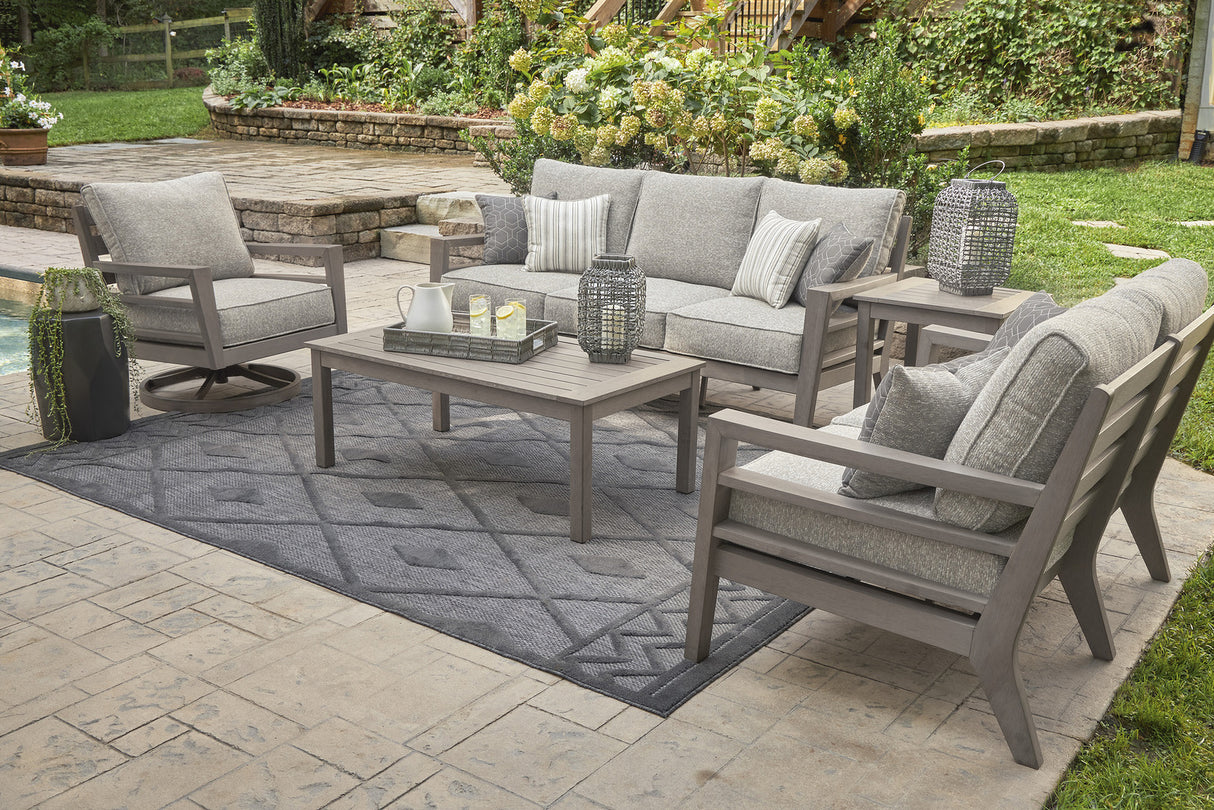 Hillside Barn Gray And Brown Outdoor Living Room Set