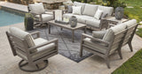 Hillside Barn Gray And Brown Outdoor Living Room Set