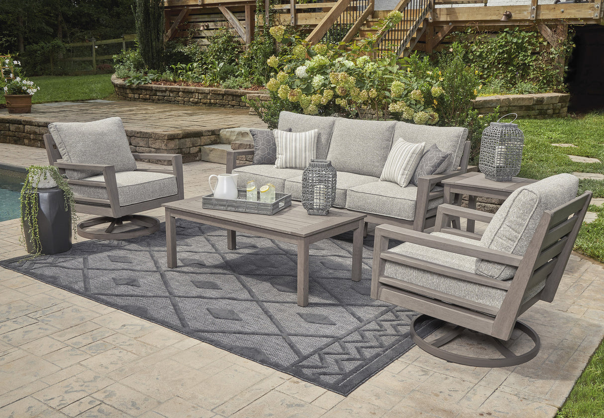 Hillside Barn Gray And Brown Outdoor Living Room Set