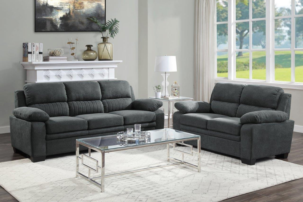 Holleman Dark Gray Living Room Set