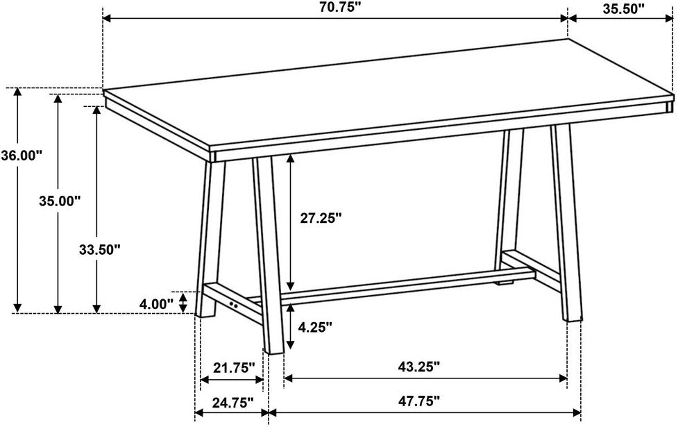 Hollis Dining Room Set In White