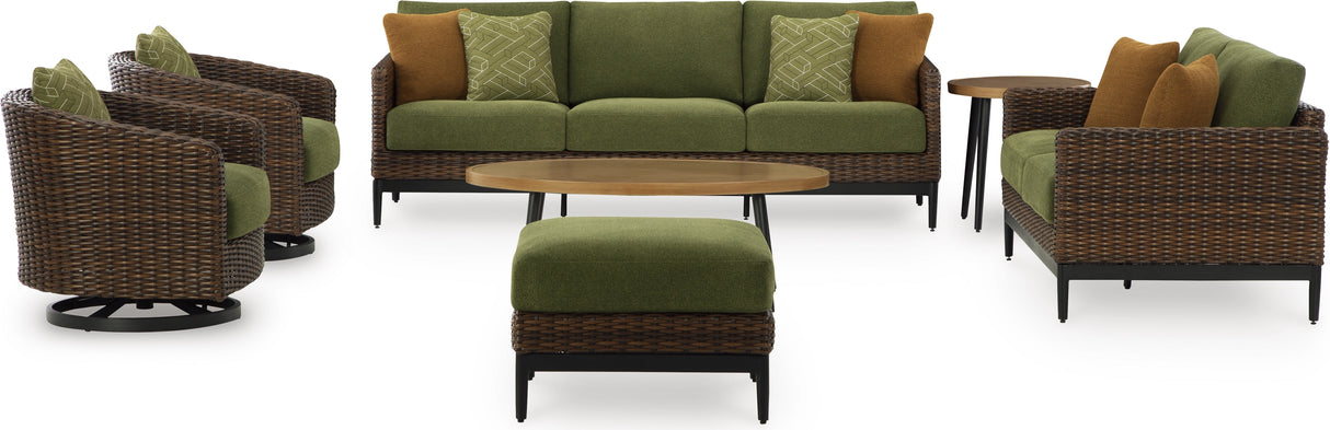 Horizon Hall Outdoor Conversation Sets In Brown and Green