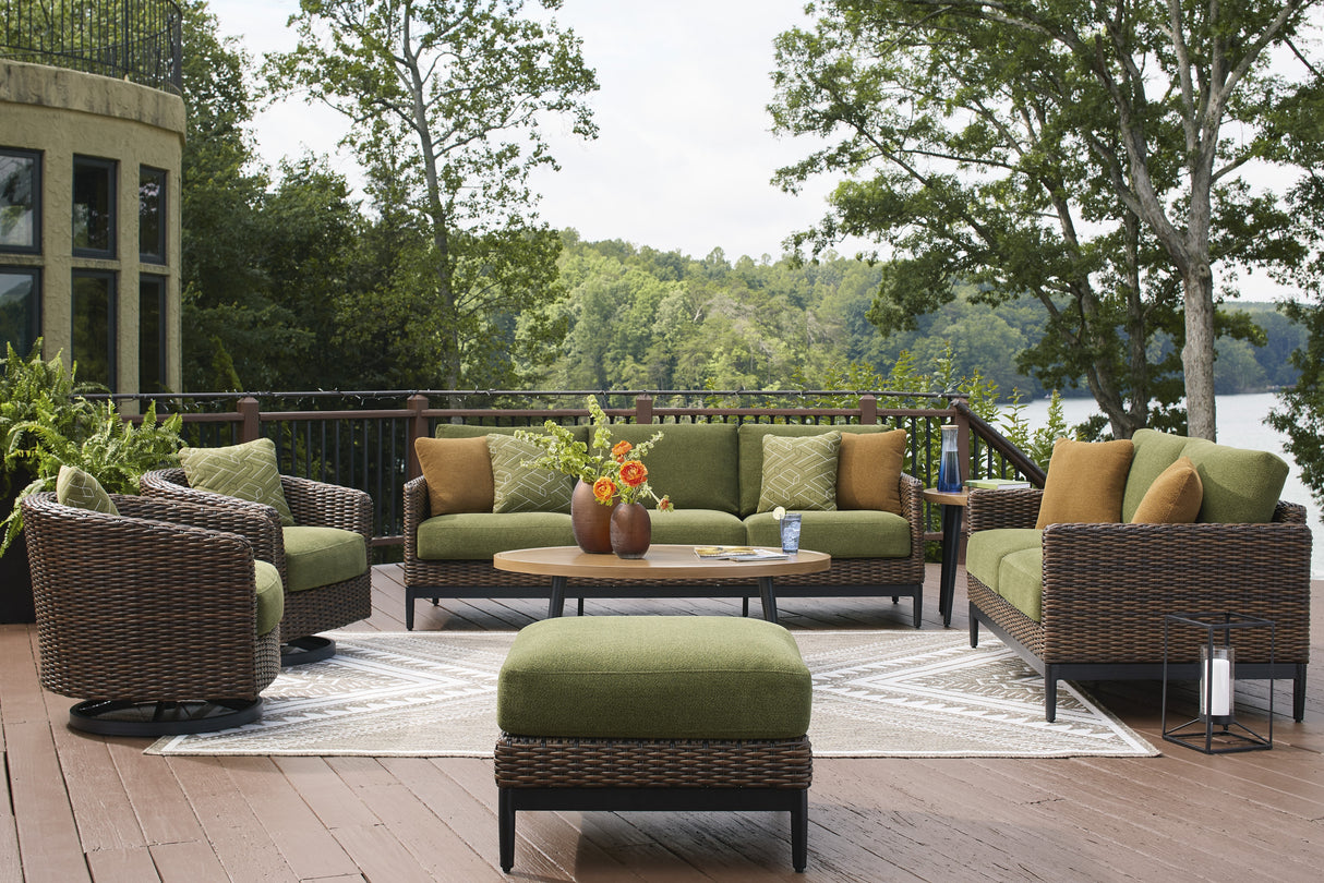 Horizon Hall Outdoor Conversation Sets In Brown and Green