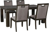 Hyndell Dark Brown Dining Room Set