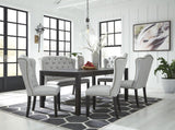 Jeanette Black Rectangular Dining Room Set