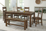 Jerrick Burnished Brown Dining Room Set